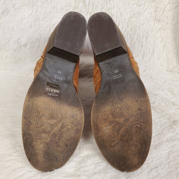 Free People Carrera Woven Leather Heel Boot Size 38 EU - Picture 6 of 7